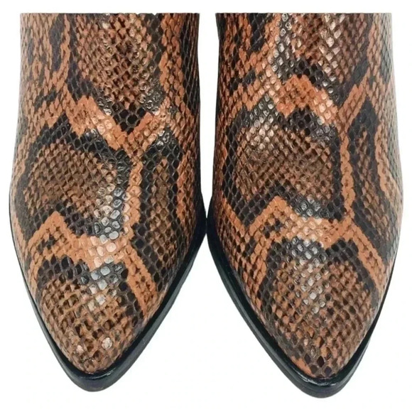 Marc Fisher LTD Alva Leather Womens Ankle Boots Size 9.5M - Picture 6 of 15